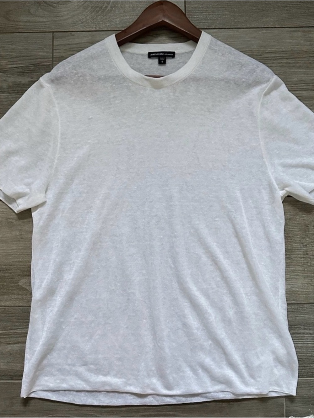 White Mens Crew Neck T-Shirt